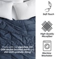 thumbnail image 6 of Southshore Fine Living, Inc. Premium Quality Queen Bedding, Down Alternative Comforter, Dark Blue, 6 of 9