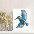 thumbnail image 2 of Flying Kingfisher Canvas Print，Cafe Hotel Hallway Dining Room Wall Decor, 2 of 8