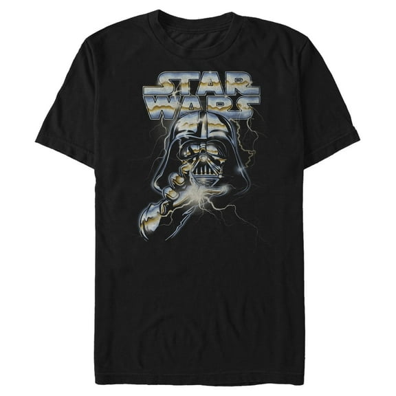 Men's Star Wars: A New Hope Silver Darth Vader Logo  Graphic T-Shirt