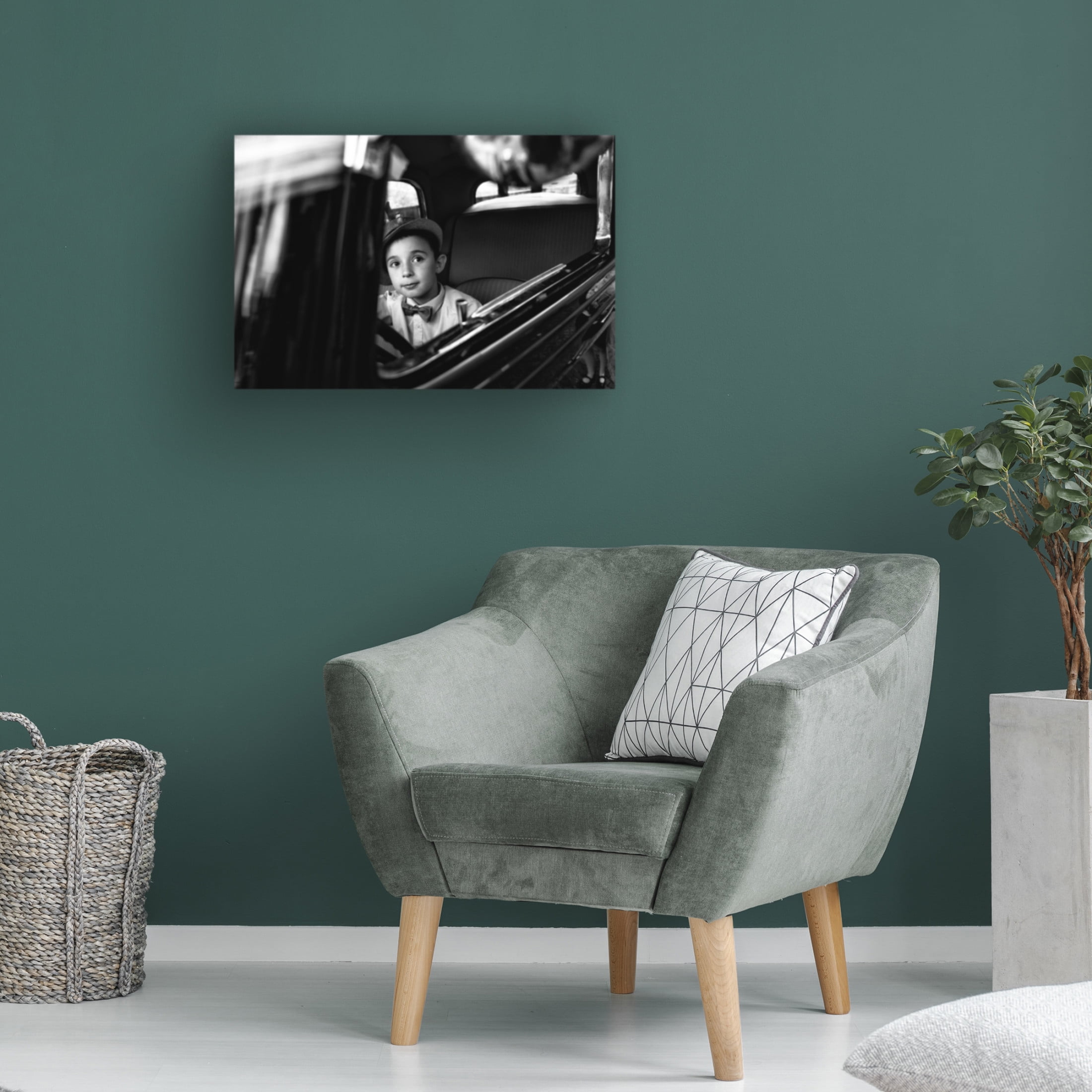 Canvas Wall Art - Riccardo Lucidi 'Childhood' Wall Art for Living Room, Bedroom, or Office D?cor by Trademark Fine Art - 32 x 22 Inches