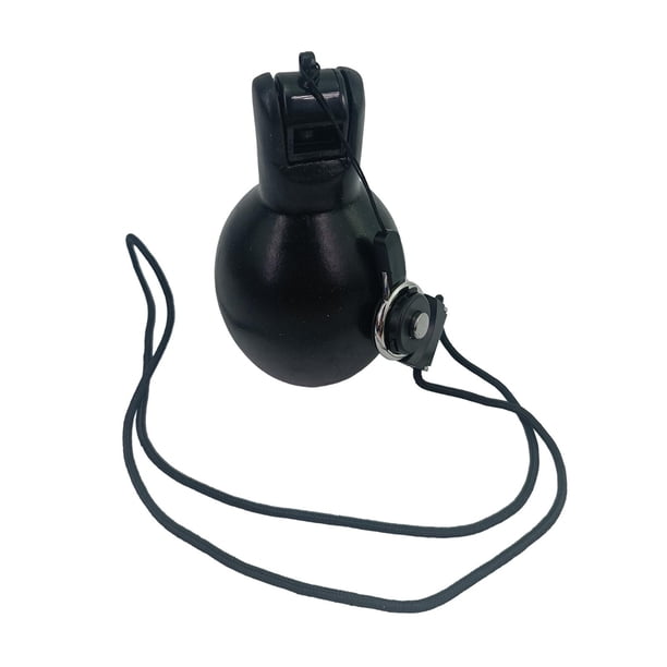 Silbato Manual Shamjiam Silbato Portátil para Adultos Y Niños con Correa Silbato de Entrenamiento Negro