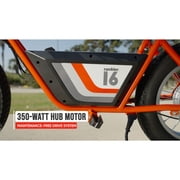 Razor Rambler 16 Retro Electric Bike, Age 18+, 15.5 Mph, 45-Min Run, 220lb Max, Red
