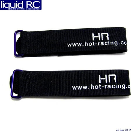 200 Mm Hook - Hot Racing BVS20X07 Lp Purple/Black hook and loop Straps 200mm