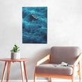 thumbnail image 6 of 16x24 inch Oil Paintings On Canvas Drifting Blue Small Boats,Home Decor Bathroom Accessory,Modern Style Blue Small Boats Canvas Poster,For Cafe,Man Cave,Hotels Lounge,Apartment Wall Art Decor, 6 of 6