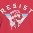 thumbnail image 3 of CafePress - Resist Trans Flag Women's Dark T Shirt - Women's Traditional Fit Dark T-Shirt, 3 of 4