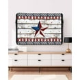 thumbnail image 5 of 4th of July Star Outdoor TV Cover 30 to 32 Inch Weatherproof, Independence Day American Flag 600D Oxford TV Covers with Waterproof Zipper, Outside Flat TV Screen Protector Size 30"W x 19"H x 4.5"D, 5 of 7