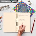thumbnail image 4 of FORMRS 1-Subject Spiral Notebook 8" x 5" College Ruled 60 Refillable Sheet A5 Hard Cover, Psychedelic Pattern, 4 of 7