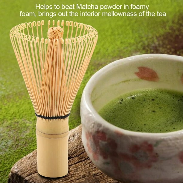 Fouet à thé en bambou naturel Domqga Chasen préparant l'outil de brosse en  poudre de Matcha, fouet en bambou, fouet à matcha 