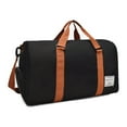 thumbnail image 3 of LACKUST Gym Bags, Duffle Bags, Sports, Weekend Getaways, Shoe & Wet Clothes Compartment, For Men & Women,Black, 3 of 9