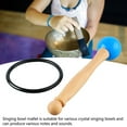 thumbnail image 3 of Percussion Stick, Fine Workmanship  Bowl Mallet Wood Handle Lightweight Clear Beautiful Sound  For Replacement, 3 of 7