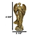 thumbnail image 2 of Ebros Bronzed Archangel Saint Barachiel Statue Blessings Of God 5"H Figurine, 2 of 10