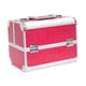 thumbnail image 3 of Estuche de maquillaje, organizador de almacenamiento para decoración de uñas, caja de manicura, bolsa de maquillaje de carcasa dura, caja de Rosa roja, 3 of 9