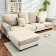 thumbnail image 4 of Sanmadrola Couch Covers Velvet Sofa Cushion Cover Stretch Machine Washable Universal Slipcover Furniture Protector for Couches Sectional Sofas, 4 of 9