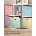 thumbnail image 3 of Juego de 6 cubos Storage Cubes SONGMICS, plegables, 33 x 33 cm, arcoíris, 3 of 7