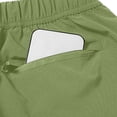 thumbnail image 4 of FRSASU Mens Casual Twill Cargo Shorts Cotton Drawstring Classic Cargo Stretch Short with Multi Pockets Army Green, 4 of 9