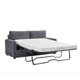 thumbnail image 4 of US Pride Furniture Manchester Corduroy 70" Square Arms Sofa Bed, Gray, 4 of 5
