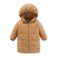 thumbnail image 2 of Esaierr 2-8Y Kids Baby Girls Boys Winter Down Coat Lightweight Down Jacket Unisex Toddlers Thickened Windbreaker Mid-Length Puffer Overcoat, 2 of 5