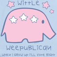 thumbnail image 2 of CafePress - Wittle Weepublican Long Sleeve Infant Body Suit - Long Sleeve Cotton Baby Bodysuit, 2 of 4