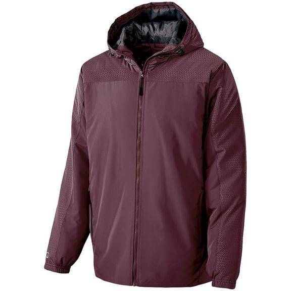Holloway Sportswear M Boys BIONIC HOODED JACKET Maroon/Carbon 229217