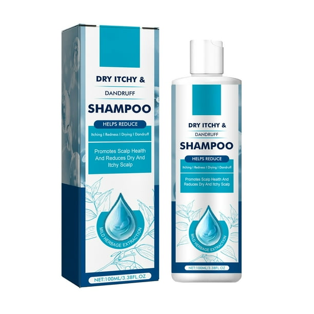 Champú y acondicionador Champú anticaspa con diversos extractos de plantas para aliviar el cuero cabelludo, el cabello y la caspa, la psoriasis y la dermatitis seborreica, 100 ml Liquidación