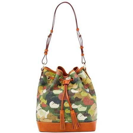 Drawstring Hobo Bag - Dooney & Bourke Camouflage Duck Drawstring Shoulder Bag