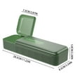 thumbnail image 3 of 1*Storage Box Data Cable Organizer Box Cable Management 7 Compartments Storage Box Usb Cord Sorter Small Desk Electronic Accessories Organizer and Storage，Contact Cases Green Stora, 3 of 7