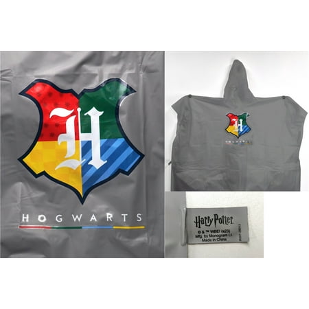 HARRY POTTER ADULT GRAY PONCHO