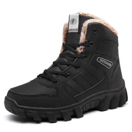 

Fuzzy Lace-up Snow Boots Outdoor Warm Casual Boots Women‘s Fall Winter Comfortable Boots