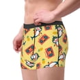 thumbnail image 2 of Pofeuu Pineapples Sharks In Hawaiian Print Men’s Boxer Briefs, Moisture-Wicking Underwear, Regular,Trunk-Large, 2 of 5