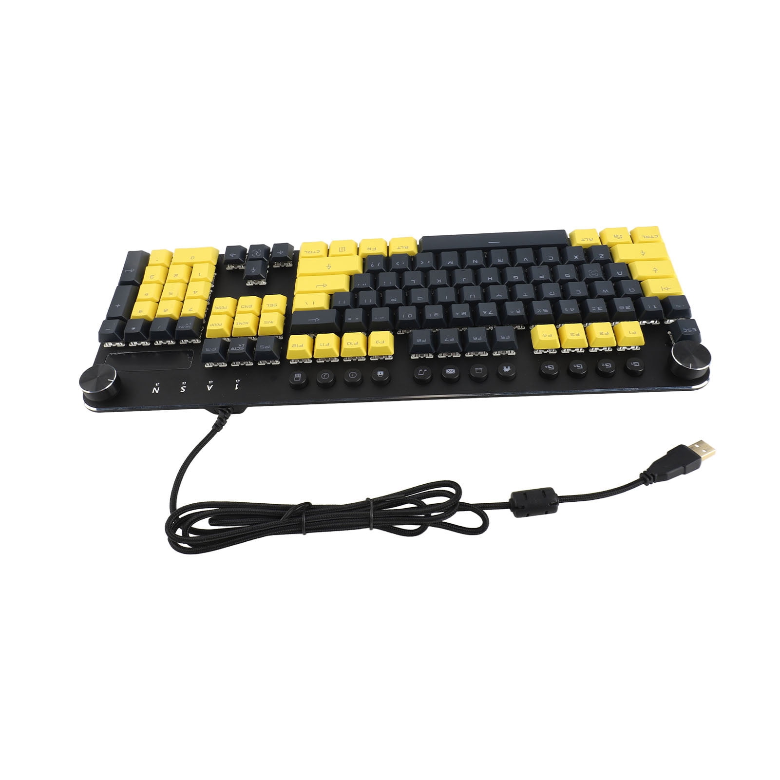 Mechanical Keyboard, Backlit Modes USB Keyboard Ergonomic  for PC Gamers Linear Action