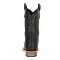 thumbnail image 3 of Men's Woven Print Leather Classic Western Cowboy Boots 'El General' Black Color 41790, 3 of 7