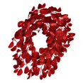 thumbnail image 2 of Vickerman 24" Red Artificial Dogwood Glitter Wreath., 2 of 2