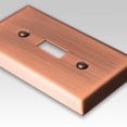 thumbnail image 2 of Placa de pared Amerelle Century de acero con doble palanca y cobre envejecido, 2 of 4