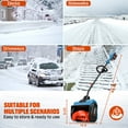 thumbnail image 5 of SENIX 13-Inch Cordless Snow Shovel & Battery Snow Blower with 2 Battery,2-Speed Mode,6.0Ah Dual Port Charger,Electric Shovel for Driveway,Sidewalk, 5 of 13
