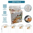 thumbnail image 6 of Green Orange Fall Table Runner - 108 Inch Long Thanksgiving Pumpkins Maple Leaf Vintage Cotton and Linen Blended Dress Scarves Farmhouse Table Runner for Kitchen Dining, Coffee Table, 13" x 108", 6 of 8