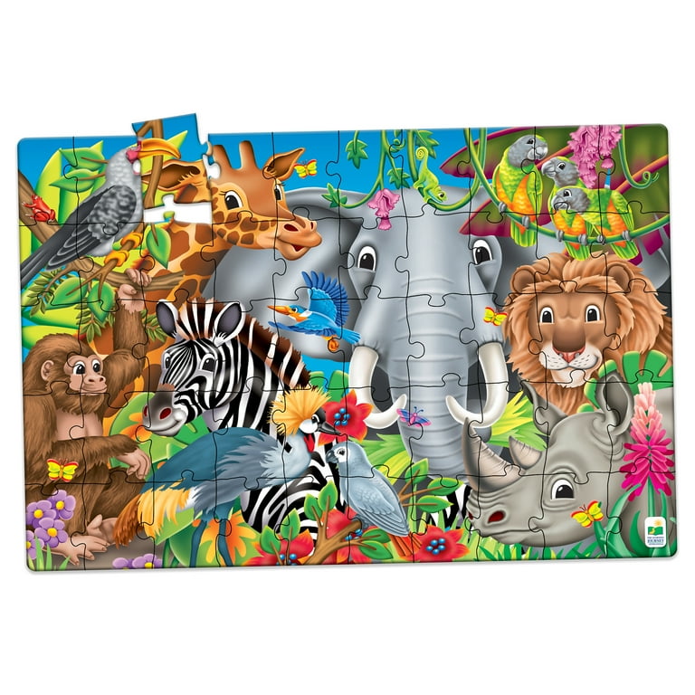 The Learning Journey Jumbo Floor Puzzle - Animals of the World: 50