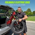 thumbnail image 4 of Folding Electric Bike for Adults (Age 18+), 749W Motor, 48V 15Ah Battery, 20"x4.0 Fat Tire,27.9 MPH Max Speed(PAS Mode), Tested to UL2849 Standard by SGS, 4 of 6