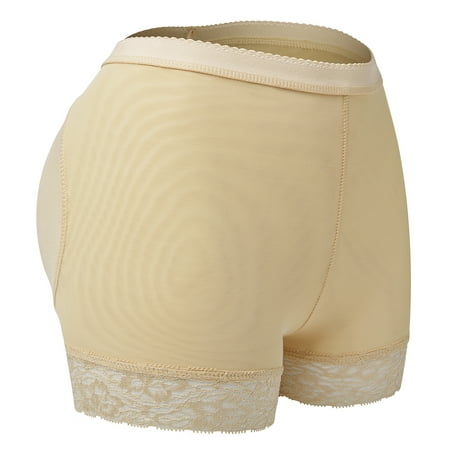 

Women Padded Butt Lifter Panty Body Shaper Fake Hip Shapwear Underwear Briefs Beige 2XL
