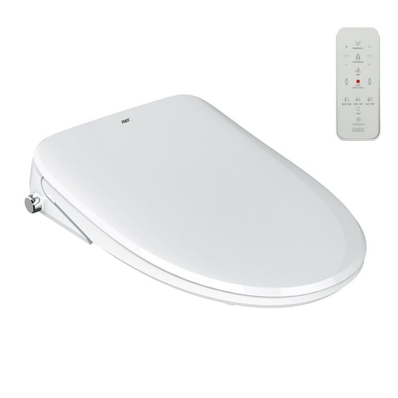 R&T V3200 Electric Heated Bidet Toilet Seat with Remote Control for Elongated Toilets