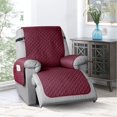 thumbnail image 1 of Funda protectora para sillón reclinable, funda para sillón reclinable, funda para mascotas, funda protectora para mascotas con correa elástica, lavable, 1 of 5