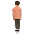 thumbnail image 3 of Cudlie 5-Pack Toddler Boys’ T-Shirts – Soft Cotton Tees for 12M to 4T – Solid Colors, Everyday Value, Soft and Comfy Basics for Play, Preschool & More - Earthy Pack, 3 of 12