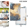 thumbnail image 5 of Coolnut Towels Set of 2 Abstract Ink Golden Print for Bathroom Kitchen Travel 16×28 inch, Cotton Bath Towels Lightweight Quickdry for Bathroom Ktichen Travel SPA Gym, 5 of 6