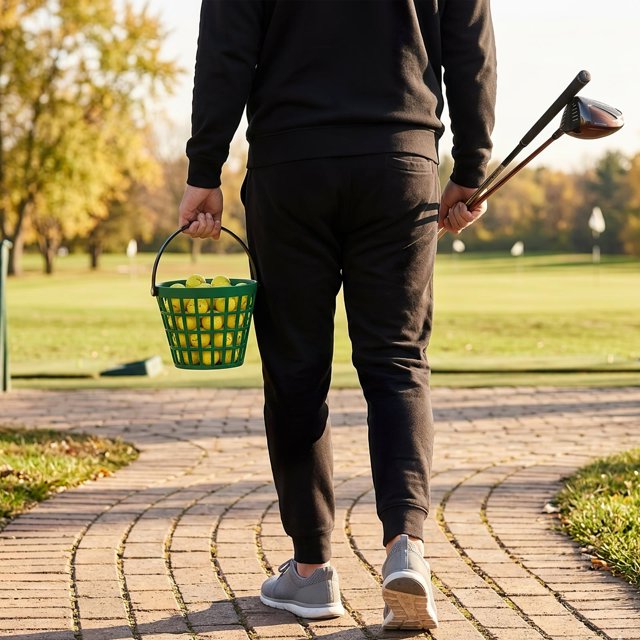 SWETRACE 1Ud Cesta De Nylon Verde Para Pelotas De Golf Con Asa Resistente Y Capacidad Amplia