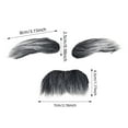 thumbnail image 3 of Multicolor Beard and Eyebrow Prop for and Performance Art Flexible Polyester Material Versatile Indoor Outdoor Use Eye-Catching Character Accessory, 3 of 6