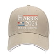 thumbnail image 1 of Presidente Elección Sombrero Con Visera Harris Béisbol Ajustable para Hombres Y Mujeres, 1 of 9