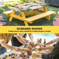 thumbnail image 6 of Groundhog Day Table Cloths for 5 Foot Rectangle Tables, Rustic Spring Botanical Star Yellow Patio Waterproof Elastic Fitted Tablecloths, Washable Rectangular Table Cover for Camping, 6 of 8