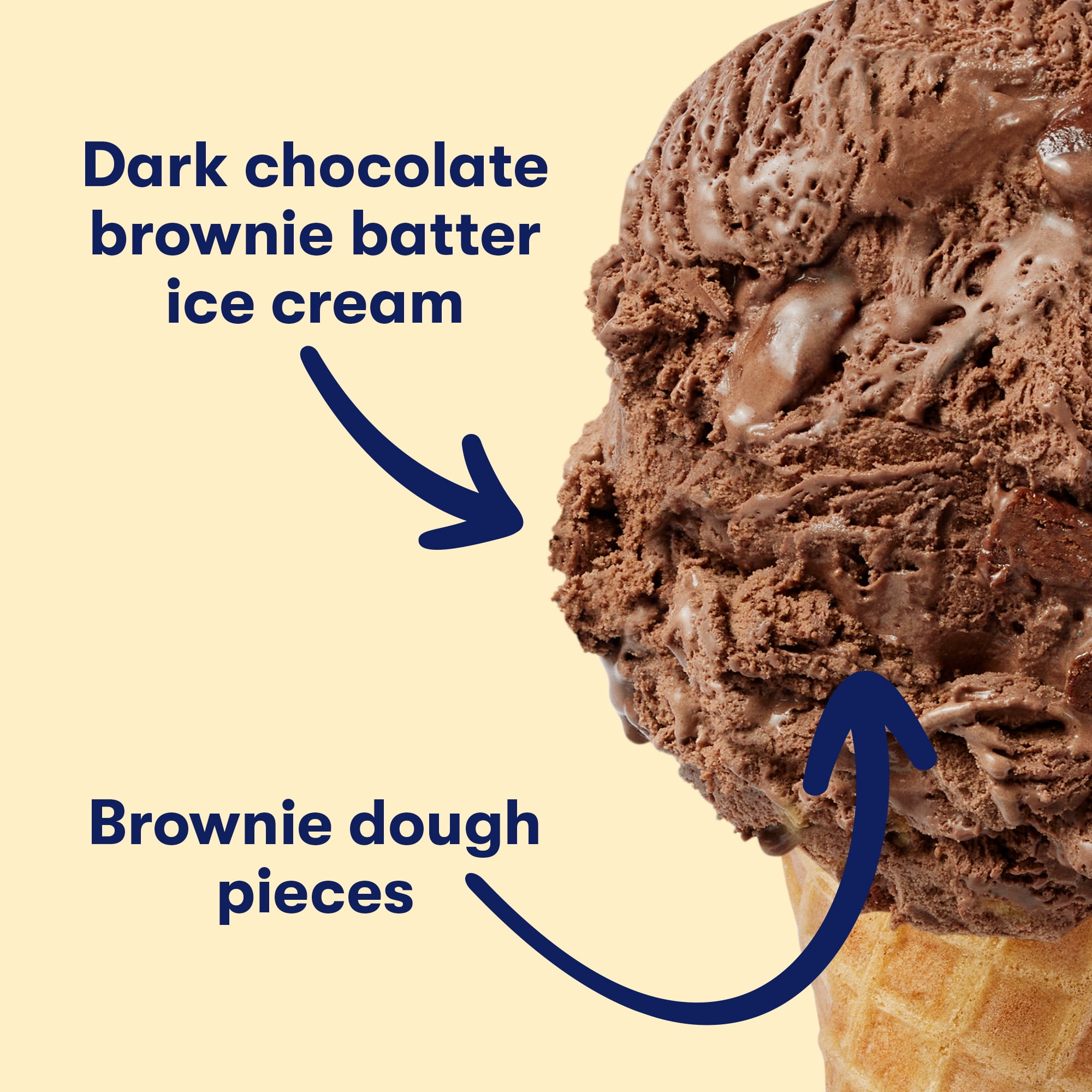 Tillamook Brownie Batter Ice Cream, 48 oz