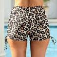 thumbnail image 4 of Sopiago Womens Swim Shorts High Waisted Bathing Suit Bottoms Swimsuit Boy Shorts Swimwear Bikini Board Shorts Brown,XXL, 4 of 7
