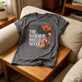 thumbnail image 5 of The Matriarchy Would Never Flower T-Shirt, Retro Floral Graphic Tee, Women Empowerment Shirt, 5 of 6