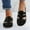 Black, variant on UTTOASFAY Clearance Sandals for Women Women'S Summer Solid Color Hollow Out Flat Bottom Comfortable Women'S Sandals Flash Picks